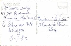 MODERN CARD Paris the Night Notre Dame de Paris