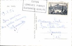 MODERN CARD Paris Montmartre the Nimble Rabbit Moulin-Rouge Sacre Heart Places Hillock