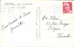 CPM Paris La Tour Eiffel