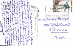 CPM Paris Notre Dame et le Petit bras de la Seine au pont double