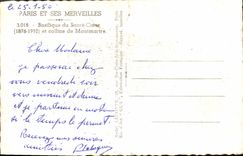 MODERN CARD Paris And Its Wonders Basilica Of the Sacring Montmartre Heart