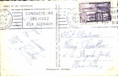 MODERN CARD Paris And Its Wonders Train station of Lyon