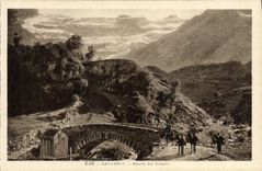 VINTAGE POSTCARD Gavarnie Road Of the Circus Ass Mule