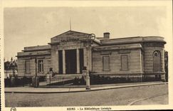 CPA Reims La Bibliotheque Carnegie