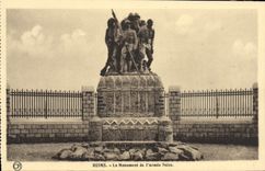 VINTAGE POSTCARD Rheims the Monument De I' Armee Black Militaria