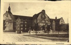 VINTAGE POSTCARD Duren Rhld Krankenhaus