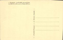 VINTAGE POSTCARD Dauphine Lautaret Its Surroundings Low register