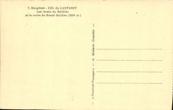CPA Dauphine Lautaret Les Lacets Du Galibier et la roche du Grand Galibier