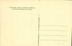 VINTAGE POSTCARD Dauphine Collar of Lautaret the road of Briançon and Meije