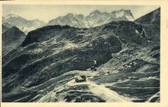 VINTAGE POSTCARD Dauphine Lautaret Its Surroundings the country cottage and collar of Galibier Ecrinx and Meije