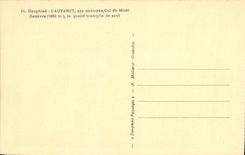 VINTAGE POSTCARD Dauphine Lautaret Its Surroundings Collar of the Genevre Mount large the templin of jump Ski