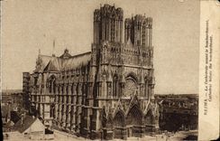 VINTAGE POSTCARD Rheims the Cathedral Before the Bombardment