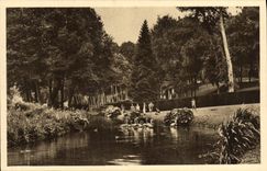 VINTAGE POSTCARD Zoological gardens De Cleres Garden Flamingos Zoo