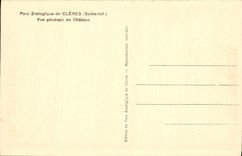 VINTAGE POSTCARD Zoological gardens De Cleres View of the castle Zoo