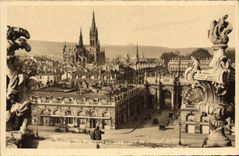 CPA Nancy La Coquette La Place Stanilas Vue De I'Hotel De Ville