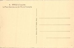 CPA Nancy La Place Stanislas Vue De I'Arc De Triomphe