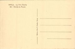 CPA Nancy Entree Du Musee Lorrain