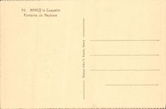 CPA Nancy La Coquette Fontaine De Neptune