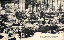 VINTAGE POSTCARD Surroundings of Gerardmer the Jump Of the Tanks the Bridge Of Love