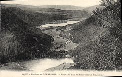 VINTAGE POSTCARD Surroundings of Gerardmer Valley Of the Lakes De Retournemer And De Longemer
