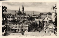 CPA Nancy La Place Stanislas Vue de l'hotel de ville