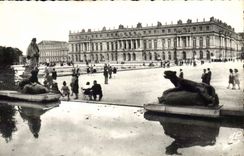 CPA Versailles le palais Facade sur le parc
