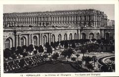 CPA Versailles Le Chateau Et Chateau Et I'Orangerie 
