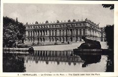 CPA Versailles Le Chateau Vu Du Parc