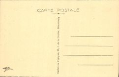 Opinión panorámica de Estrasburgo de la POSTAL de la VENDIMIA tomada De I' Hopital