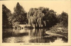 Naranjal de Estrasburgo de la POSTAL de la VENDIMIA la pieza del agua