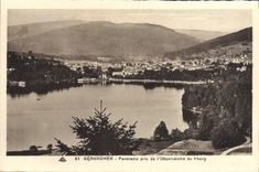VINTAGE POSTCARD Gerardmer Panorama Taken of Observaiore of Pheny