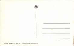 CPA Rocamadour La Chapelle Miraculeuse