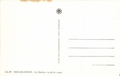 VINTAGE POSTCARD Rocamadour the Rock Seen Of the Road