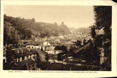 CPA Epinal Ruines des murs du chateau et faubourg St Michel