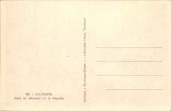 CPA Cauterets Pont de Meyabat et le Peguere Train