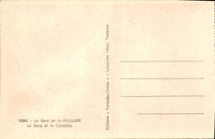 VINTAGE POSTCARD Cauterets Train station of Raillere Train station and Cabaliros