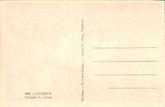 VINTAGE POSTCARD Cauterets Cascades of Lutaour