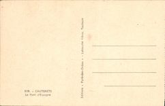 CPA Cauterets Le Pont d'Espagne