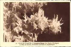 CPA Laugerie Basse Grotte du Grand Roc Les Eyzies La banc de corail Prehistoire