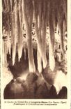 CPA Laugerie Basse Grotte du Grand Roc Pendeloques et cristallisations transparentes Les Eyzies Prehistoire