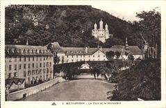 VINTAGE POSTCARD Betharram the Bridge and the Monastery