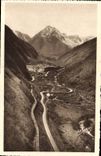 VINTAGE POSTCARD Route of Pierrefitte has Cauterets the Snail and Peguere