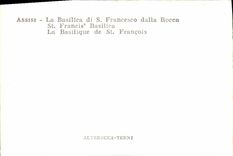 MODERN CARD Assisi Basilica di Francesco Paved Rocca