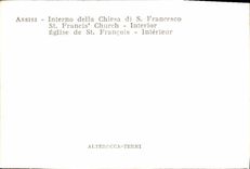 MODERN CARD Assisi Interno della Chiesa di S Francesco