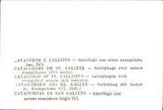 MODERN CARD Catacome S Callisto Sarcofago