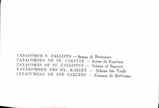 MODERN CARD Catacomb Callisto Scena di Battesimo