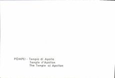 MODERN CARD Pompei Tempio di Apollo