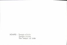 MODERN CARD Pompei Tempio d' Isida