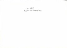 POSTAL MODERNA iglesia de Luz de los templiers