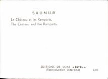 MODERN CARD Saumur the Castle and Walls